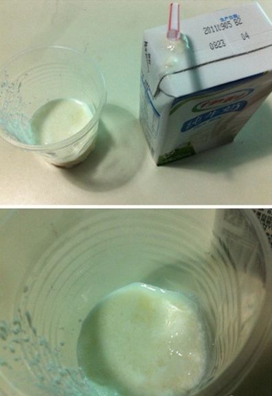 伊利牛奶保质期内喝出一股恶臭