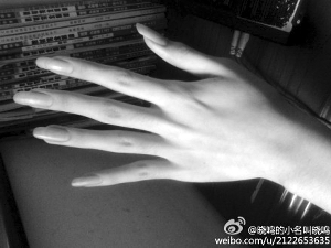 大一男生秀妖媚玉手雌雄难辨 立志成为手模(图)