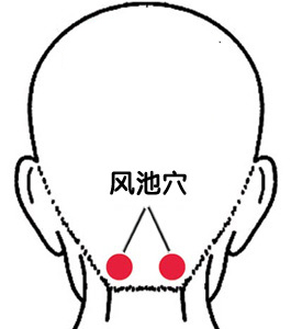 风池一按就疼图片