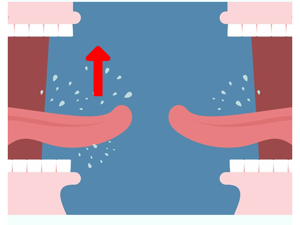 唾液分泌增多